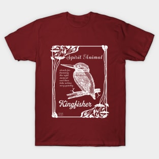 Spirit animal - kingfisher - white T-Shirt